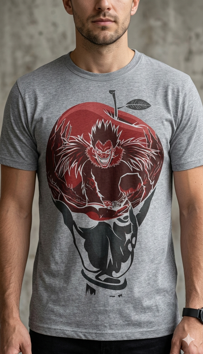 ryuk death note shinigami apple anime graphic t-shirt India
