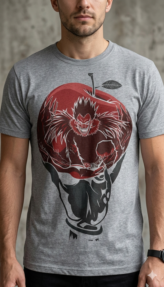 ryuk death note shinigami apple anime graphic t-shirt India
