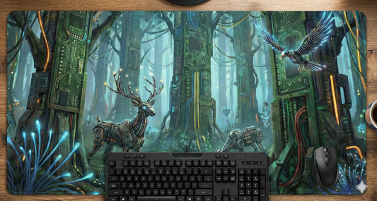 Printed Long Mouse Pad | Tech Forest Printed Mouse Pad